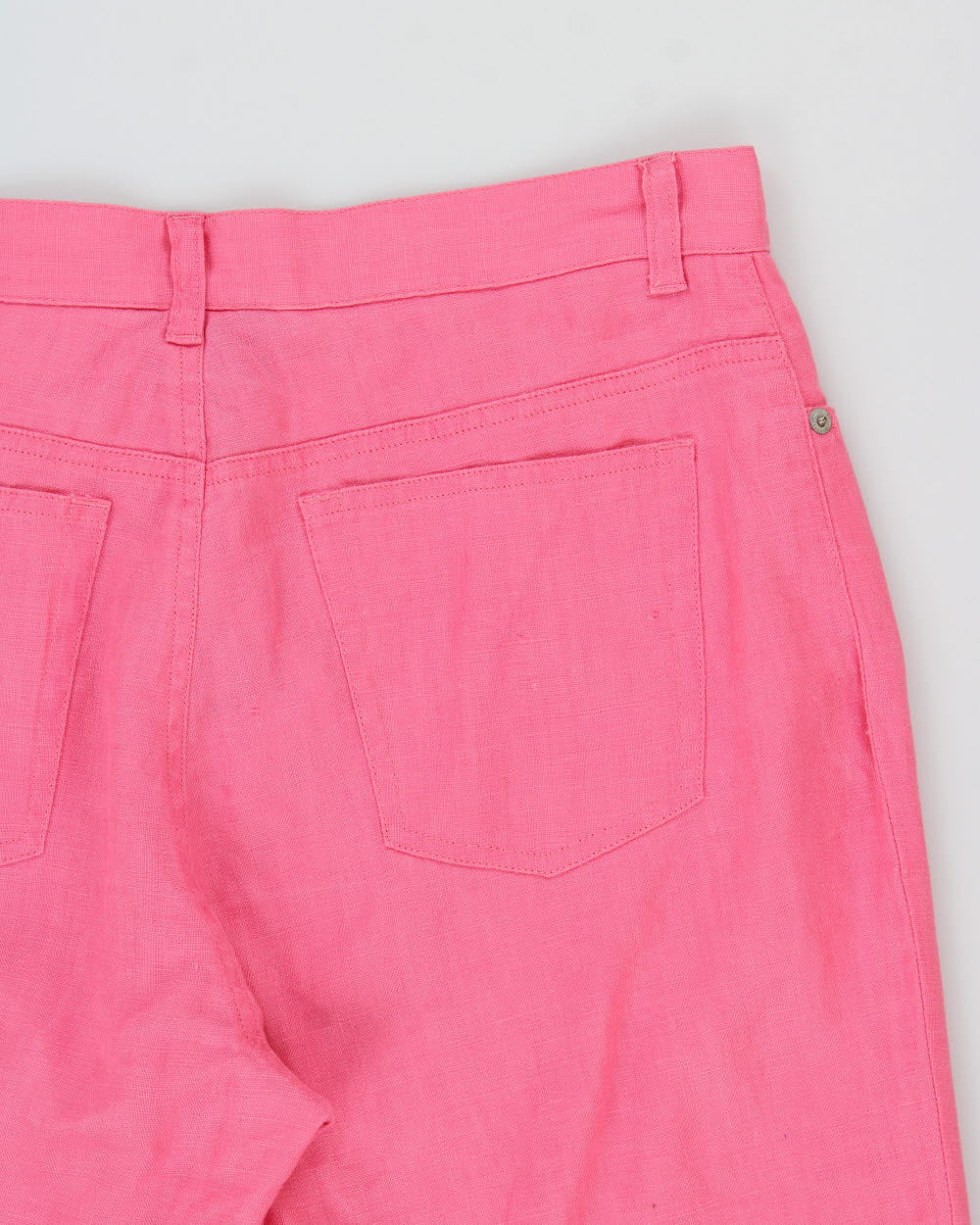 Vintage 1990s Ralph Lauren Cropped Linen Trousers - W30 L26
