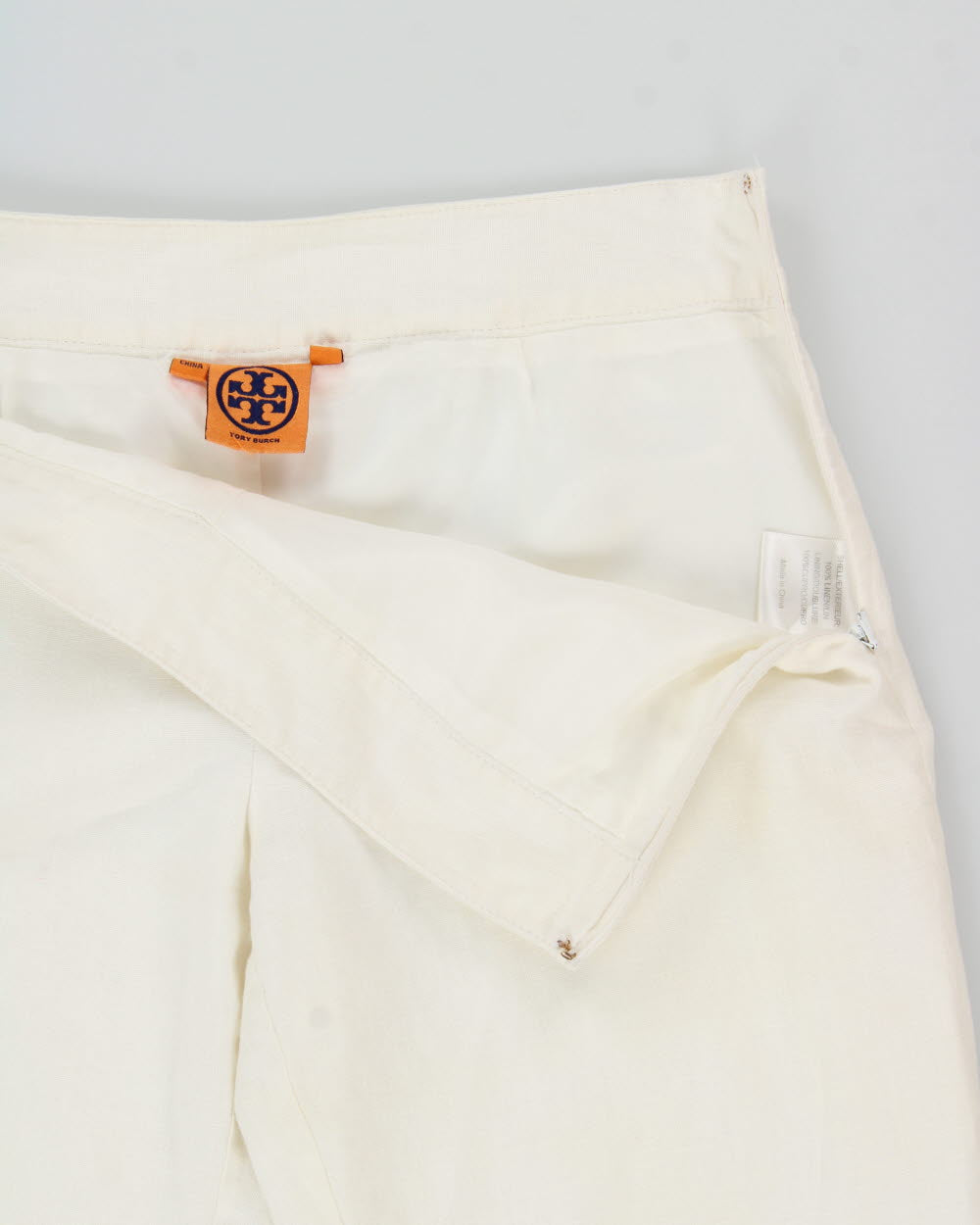 Vintage Tory Burch Mid-rise Relaxed Fit Linen Trousers - W30 L29