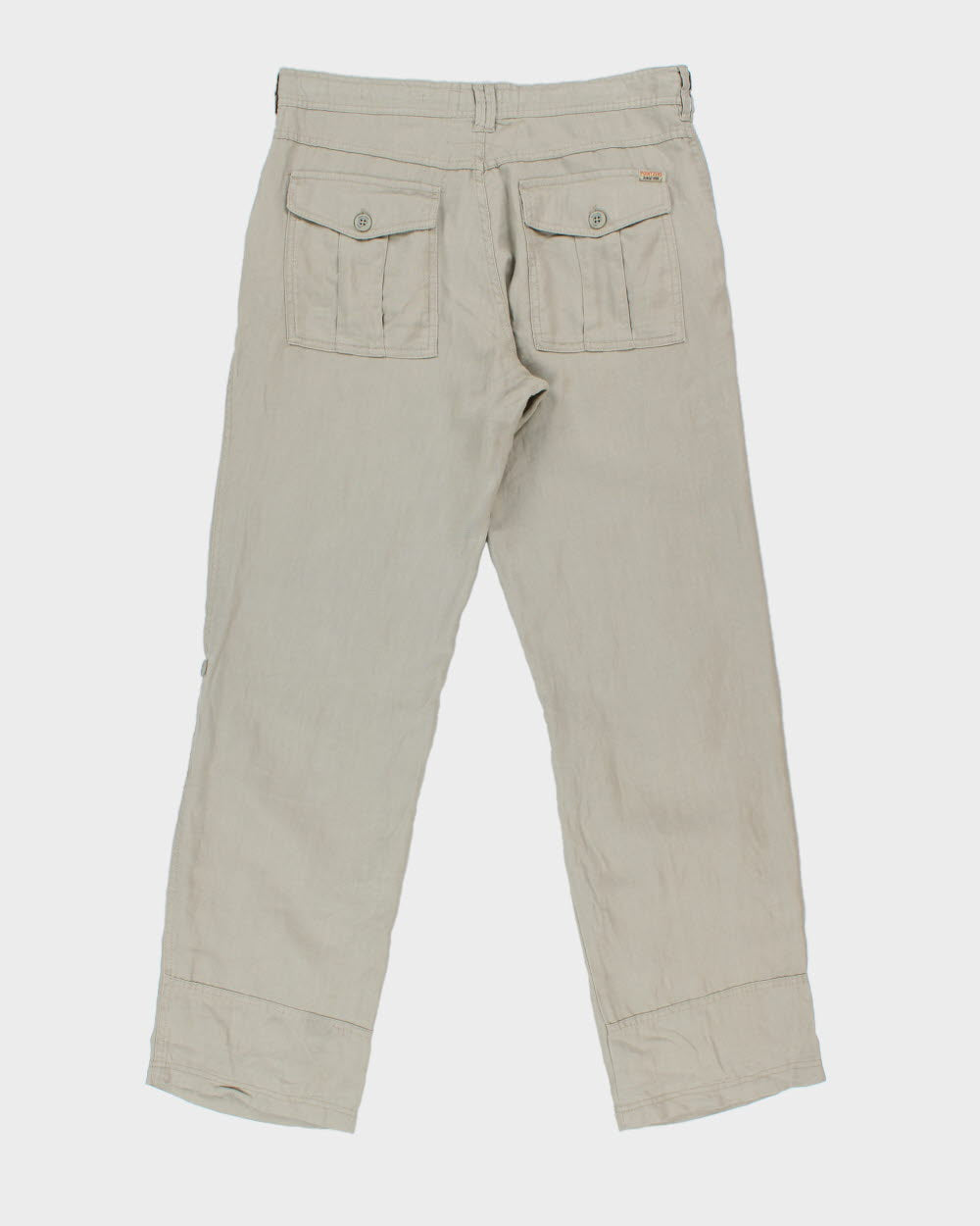 Vintage Y2K 2000s Point Zero Linen Drawstring 2-in-1 Trousers - W34 L33