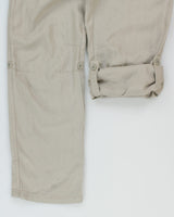 Vintage Y2K 2000s Point Zero Linen Drawstring 2-in-1 Trousers - W34 L33
