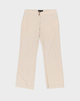 Vintage Y2K 2000s Le Chateau Linen Blend Relaxed Fit Trousers - W32 L30