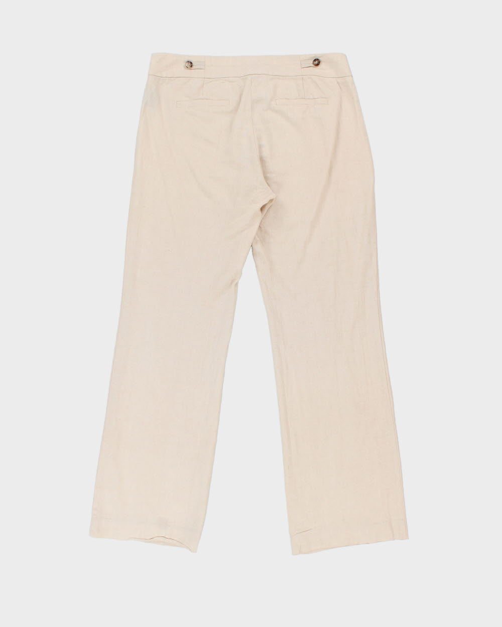 Vintage Y2K 2000s Le Chateau Linen Blend Relaxed Fit Trousers - W32 L30