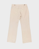 Vintage Y2K 2000s Le Chateau Linen Blend Relaxed Fit Trousers - W32 L30