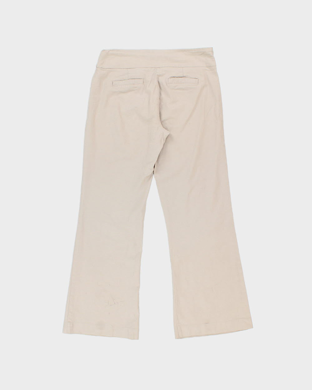 Vintage Y2K 2000s Reitmans Linen Blend Wide Bootcut Trousers - W30 L28