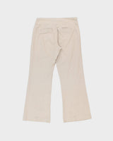 Vintage Y2K 2000s Reitmans Linen Blend Wide Bootcut Trousers - W30 L28