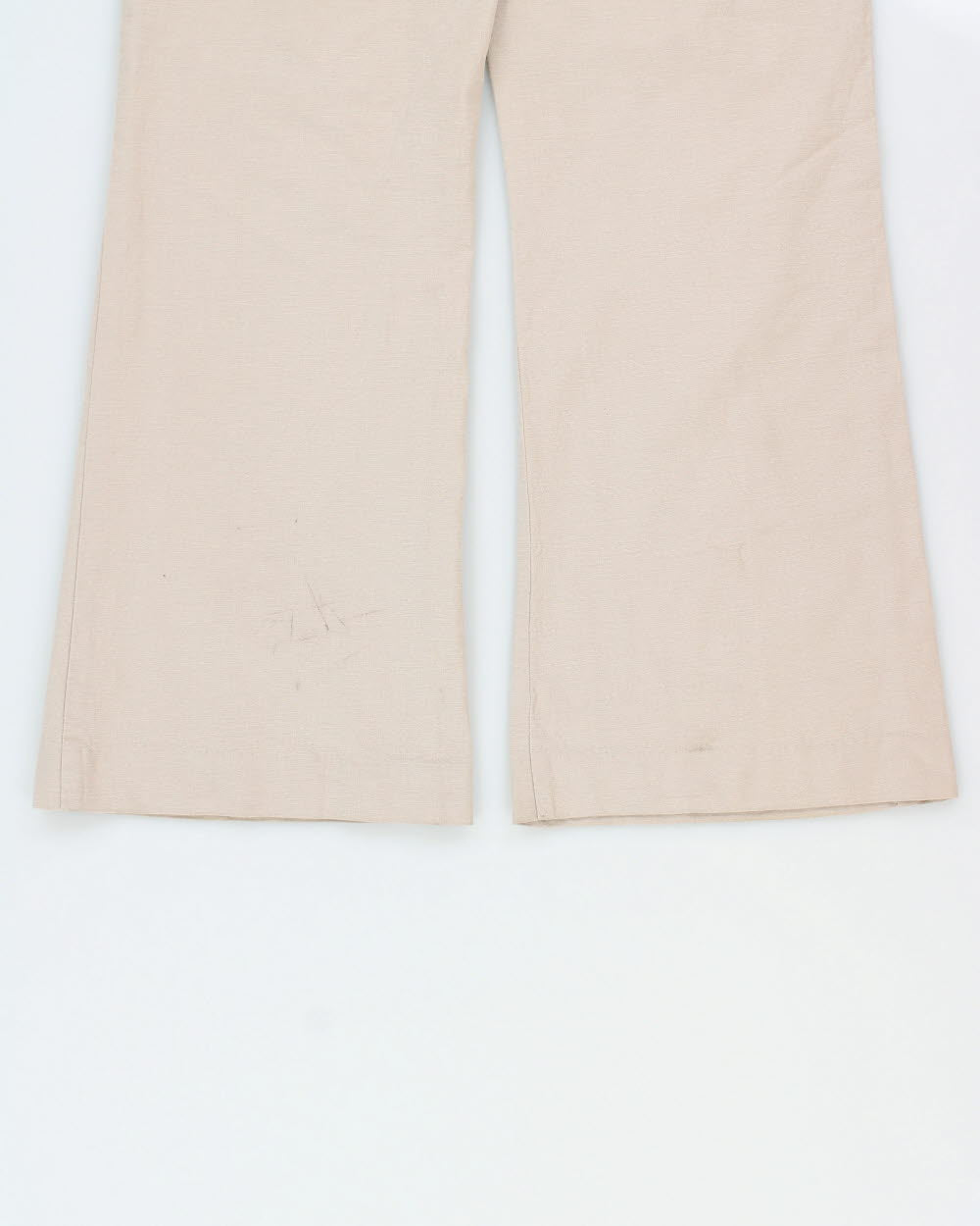 Vintage Y2K 2000s Reitmans Linen Blend Wide Bootcut Trousers - W30 L28
