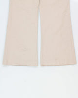 Vintage Y2K 2000s Reitmans Linen Blend Wide Bootcut Trousers - W30 L28