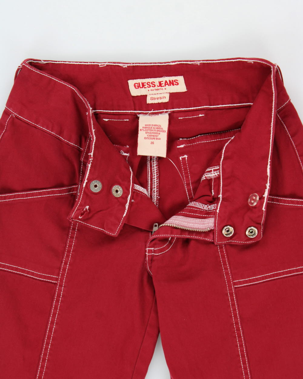 Vintage Y2K 2000s Guess Jeans Adjustable Cargo trousers - W26 L30