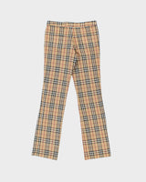 Vintage Y2K 00s Burberry Women's Mid-Rise Nova Check Slim Fit Bootcut Trousers - W27 L30