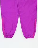 Vintage 1992 Nike Women's Relaxed Fit Elastic Cuff Shell Tracksuit Bottoms - M