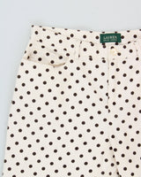 Vintage Y2K 2000s Lauren Ralph Lauren Polka Dot Cropped Trousers