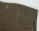 Vintage Arc'teryx Khaki Spadina Women's Linen Blend Low-Rise Relaxed Fit Adjustable Straight Leg Casual Trousers - W28 L32