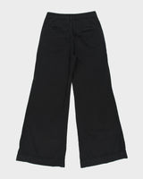 Pilcro Women's Organic High-Rise Wide Leg Flared Canvas Trousers - W28 L30