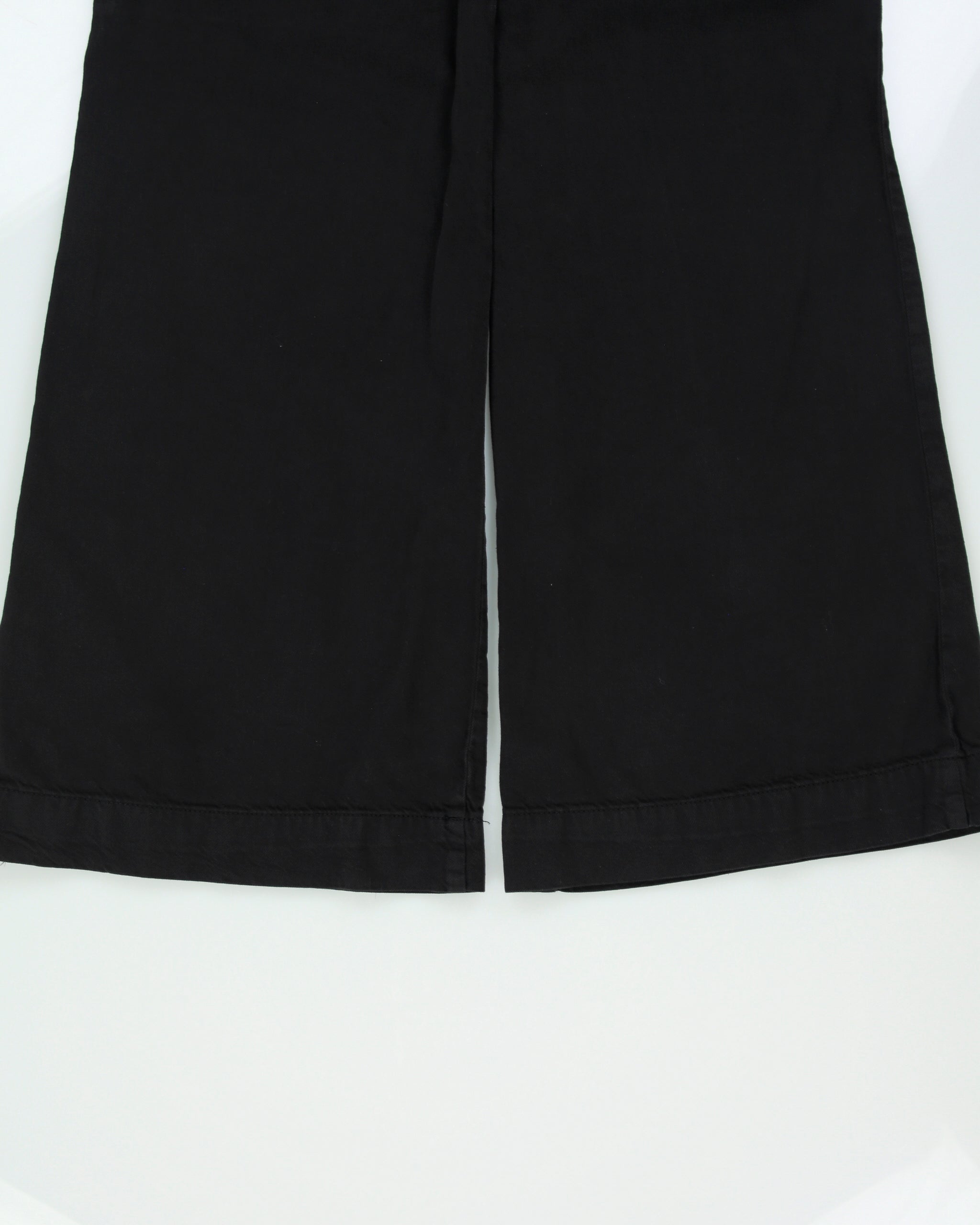 Pilcro Women's Organic High-Rise Wide Leg Flared Canvas Trousers - W28 L30