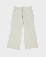 Vintage Y2K 00s Esprit Women's Low-Rise Canvas 'Weekend' Regular Fit Flared Chino Trousers - W32 L29