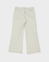 Vintage Y2K 00s Esprit Women's Low-Rise Canvas 'Weekend' Regular Fit Flared Chino Trousers - W32 L29