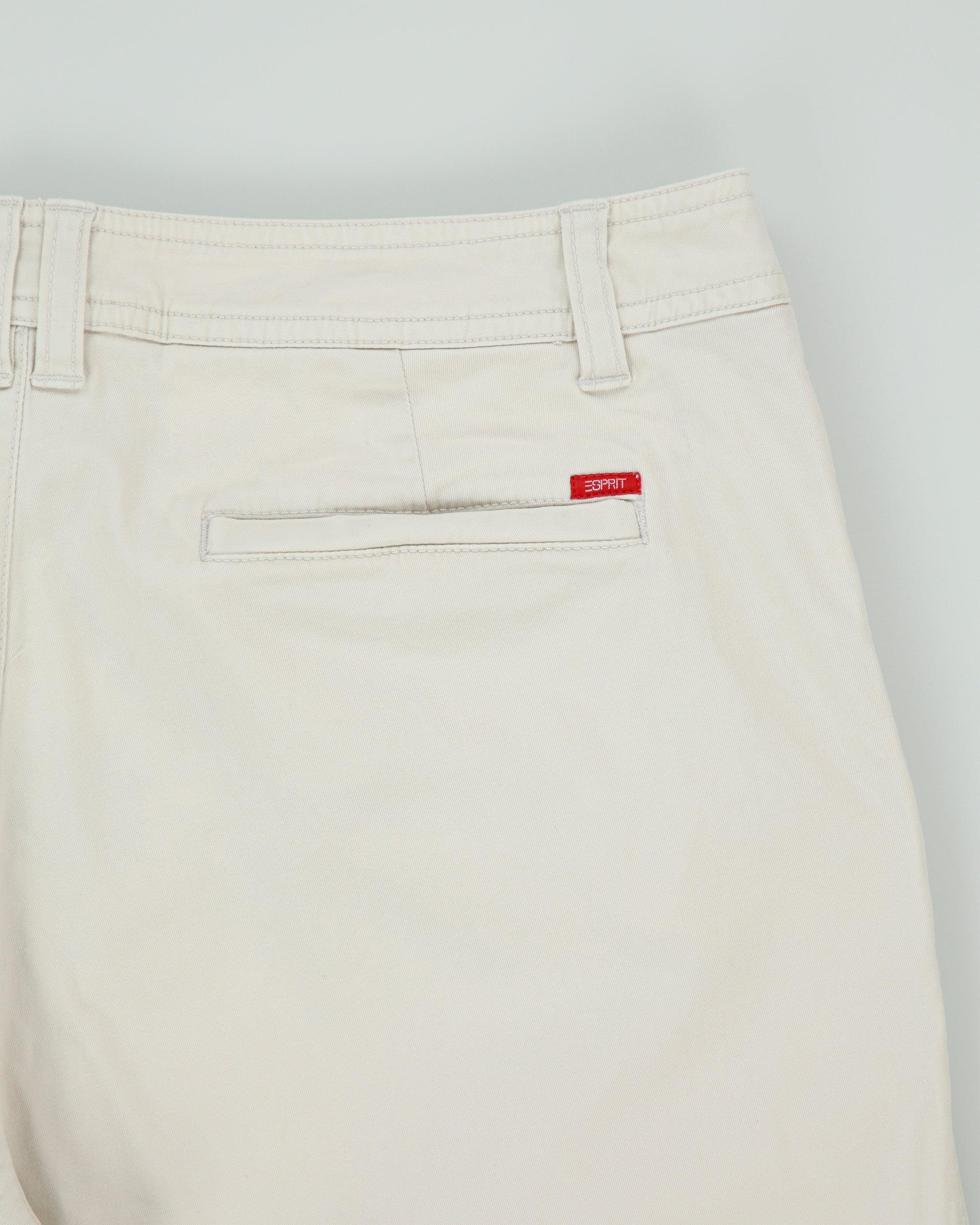 Vintage Y2K 00s Esprit Women's Low-Rise Canvas 'Weekend' Regular Fit Flared Chino Trousers - W32 L29