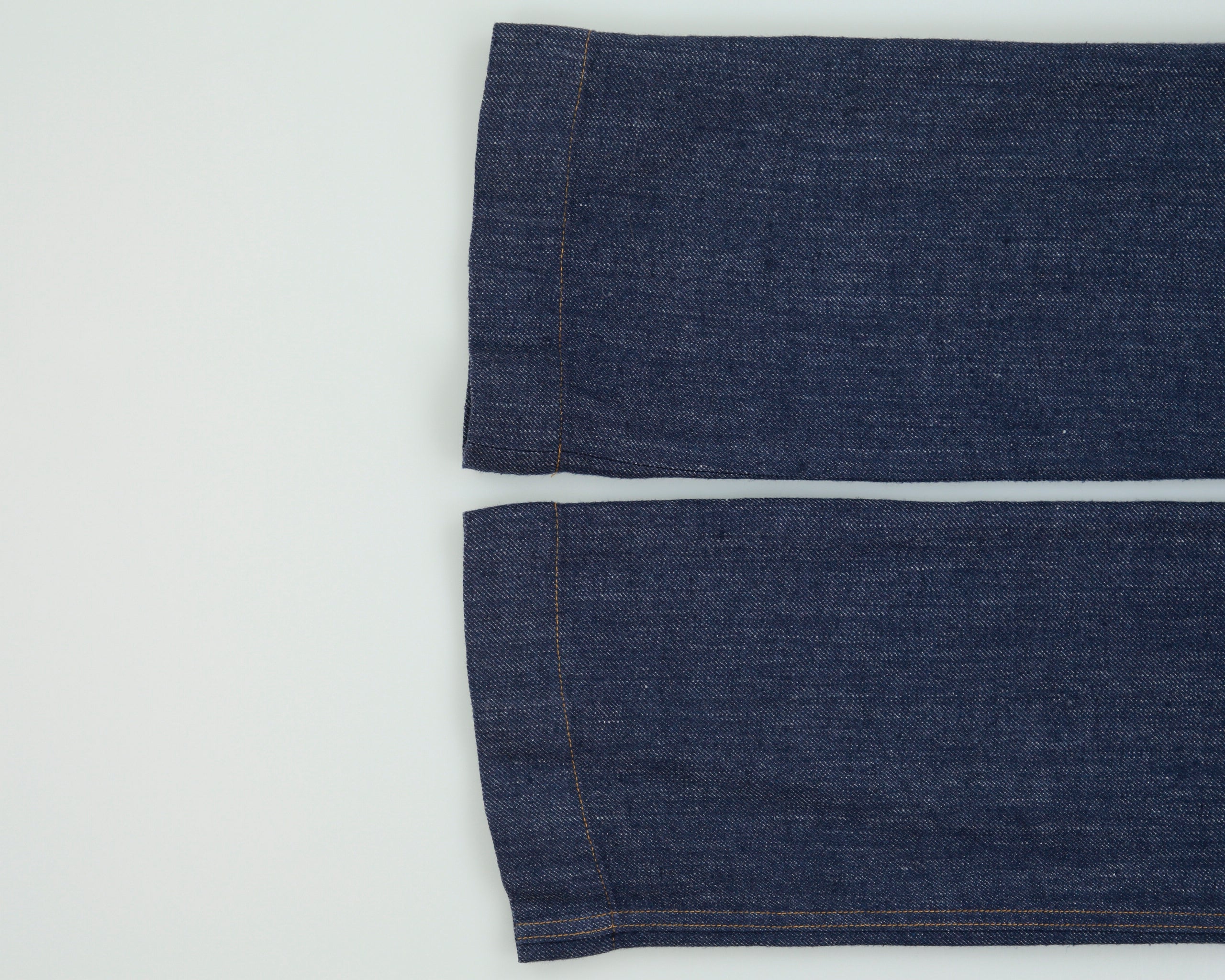 Vintage Y2K 00s Ralph Lauren Japan Women's Mid-Rise Indigo Silk Mohair Wool Blend Denim Look Straight Leg Trousers - W29 L26