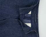 Vintage Y2K 00s Ralph Lauren Japan Women's Mid-Rise Indigo Silk Mohair Wool Blend Denim Look Straight Leg Trousers - W29 L26