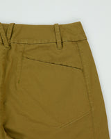 Vintage Arc'teryx Women's Khaki Low-Rise Canvas 3M Turn-Up Trim Fit Cropped Hiking Trousers - W30 L22