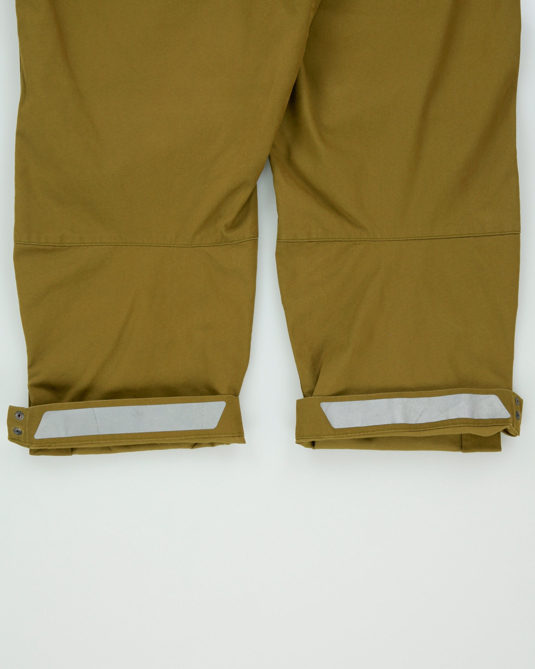 Vintage Arc'teryx Women's Khaki Low-Rise Canvas 3M Turn-Up Trim Fit Cropped Hiking Trousers - W30 L22