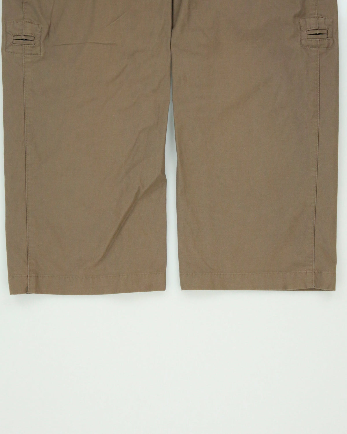 Vintage The North Face Khaki Women's Low-Rise Wide Leg Canvas Hiking Trousers - W27 L31