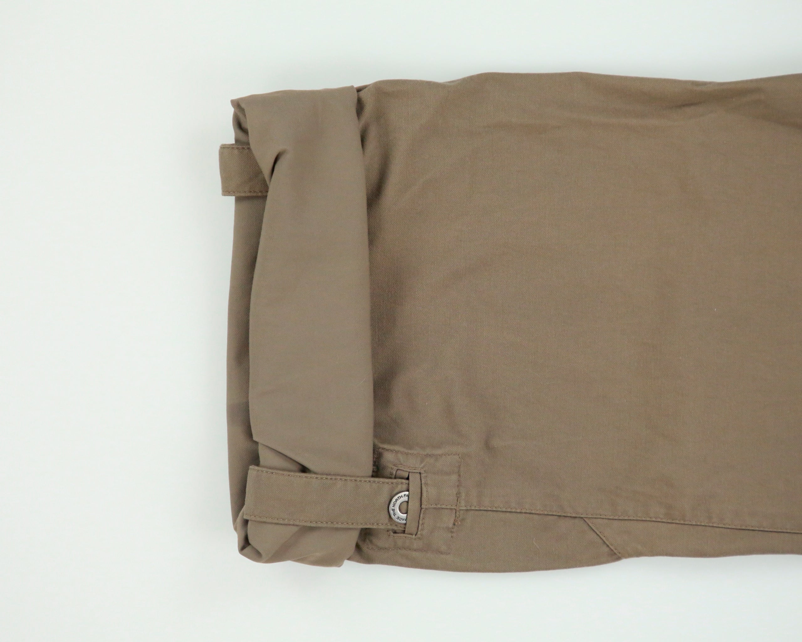 Vintage The North Face Khaki Women's Low-Rise Wide Leg Canvas Hiking Trousers - W27 L31