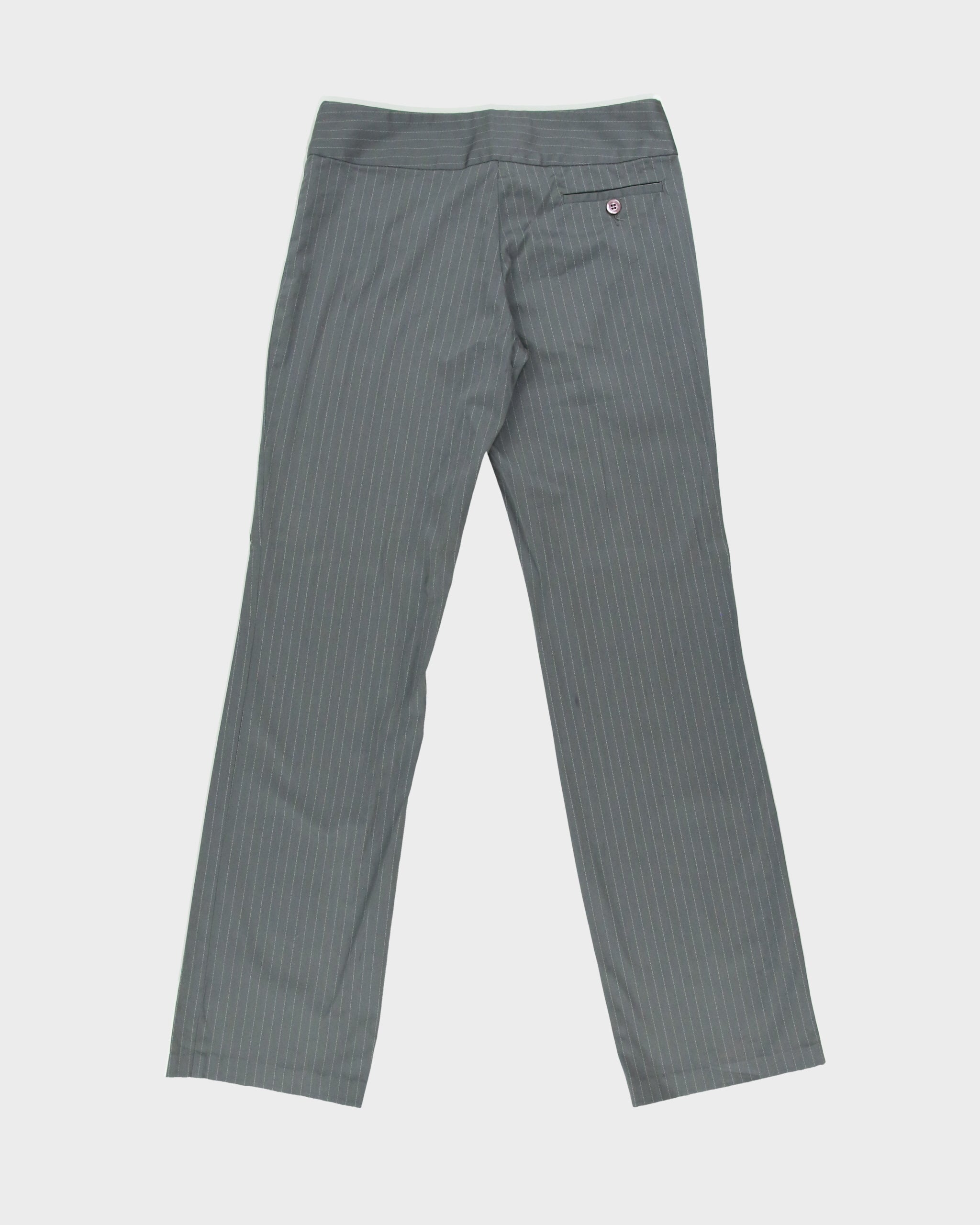 Vintage Y2K 2000s Sisley Pinstripe Mid Rise Trousers - W29 L31
