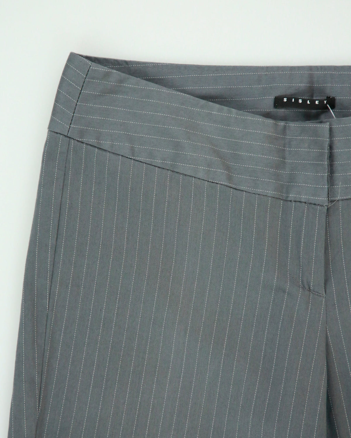 Vintage Y2K 2000s Sisley Pinstripe Mid Rise Trousers - W29 L31