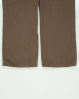 Vintage 1990s B.U.M Equipment Khaki Women's Low-Rise Canvas Wide Leg Cargo Trousers - W36 L30