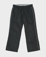 Vintage Y2K 00s Nike Athl Dept Women's Low-Rise Soft Shell Wide Leg Adjustable Tracksuit Bottoms - XL