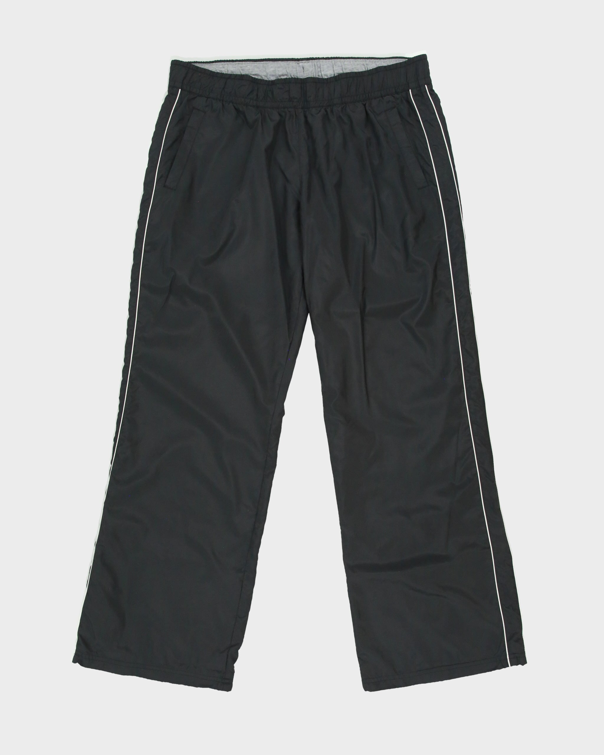 Vintage Y2K 00s Nike Athl Dept Women's Low-Rise Soft Shell Wide Leg Adjustable Tracksuit Bottoms - XL