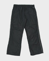 Vintage Y2K 00s Nike Athl Dept Women's Low-Rise Soft Shell Wide Leg Adjustable Tracksuit Bottoms - XL