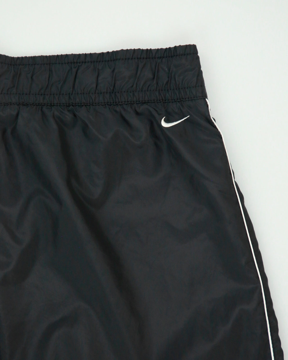 Vintage Y2K 00s Nike Athl Dept Women's Low-Rise Soft Shell Wide Leg Adjustable Tracksuit Bottoms - XL