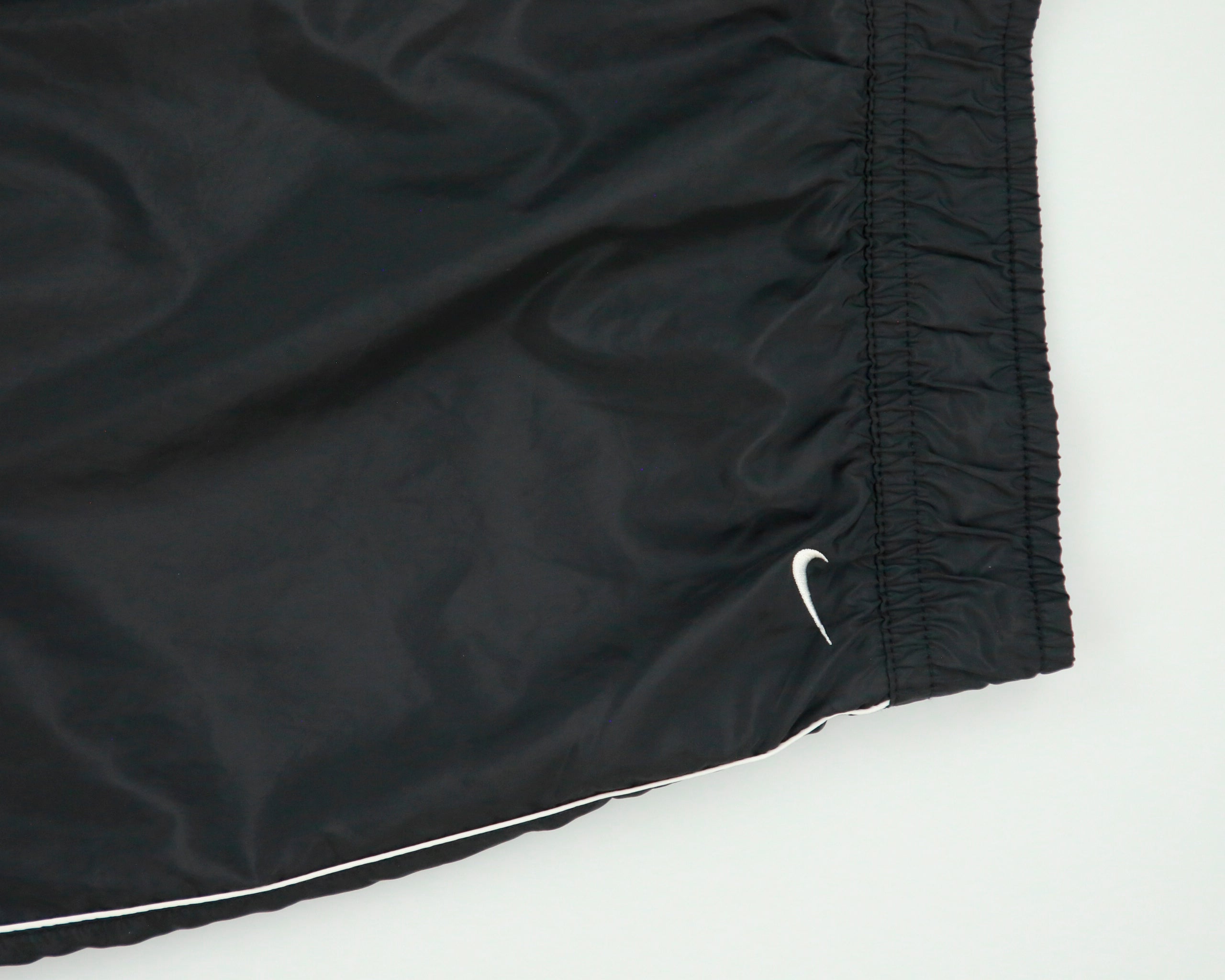 Vintage Y2K 00s Nike Athl Dept Women's Low-Rise Soft Shell Wide Leg Adjustable Tracksuit Bottoms - XL