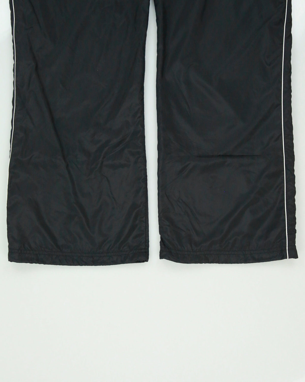Vintage Y2K 00s Nike Athl Dept Women's Low-Rise Soft Shell Wide Leg Adjustable Tracksuit Bottoms - XL