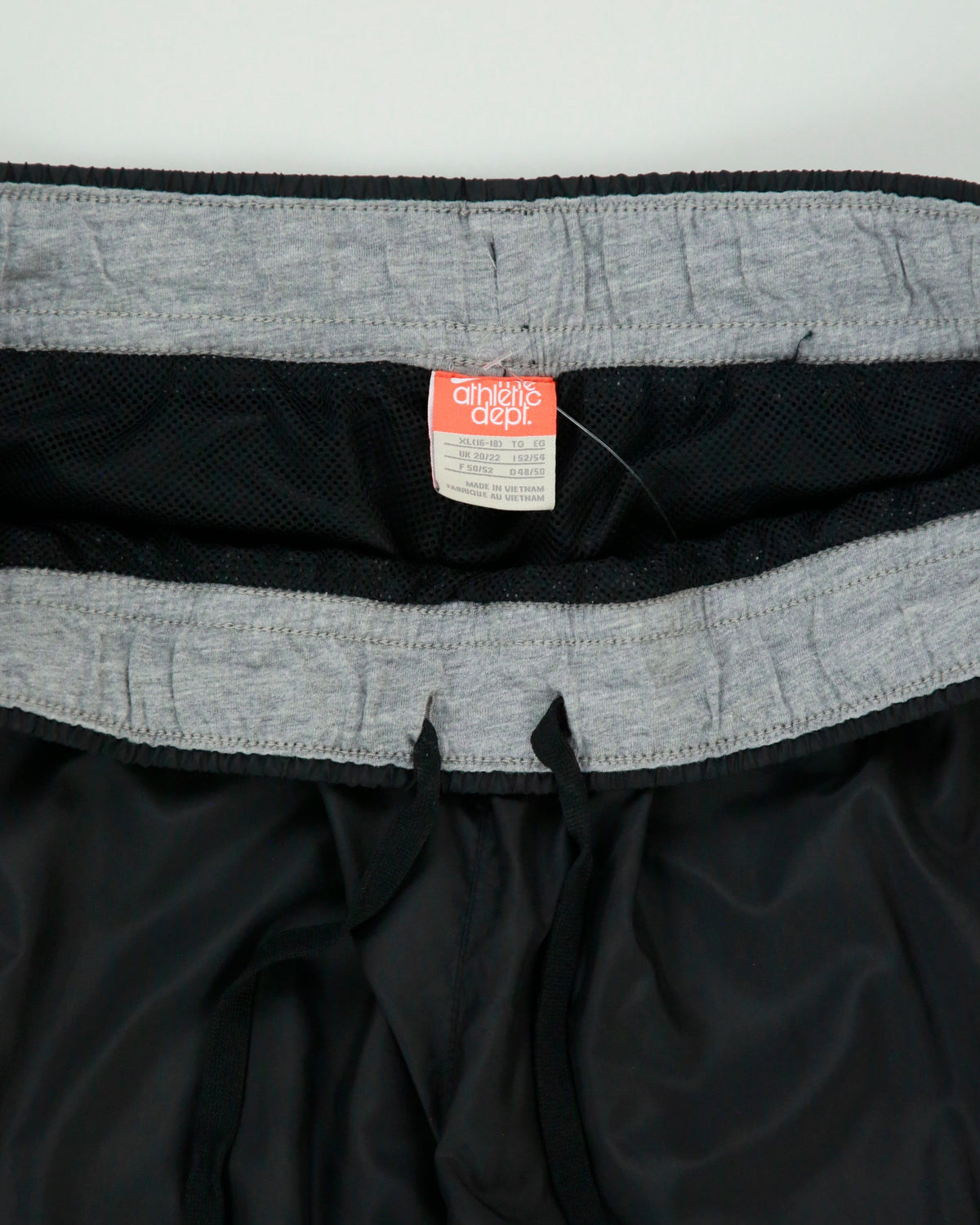 Vintage Y2K 00s Nike Athl Dept Women's Low-Rise Soft Shell Wide Leg Adjustable Tracksuit Bottoms - XL