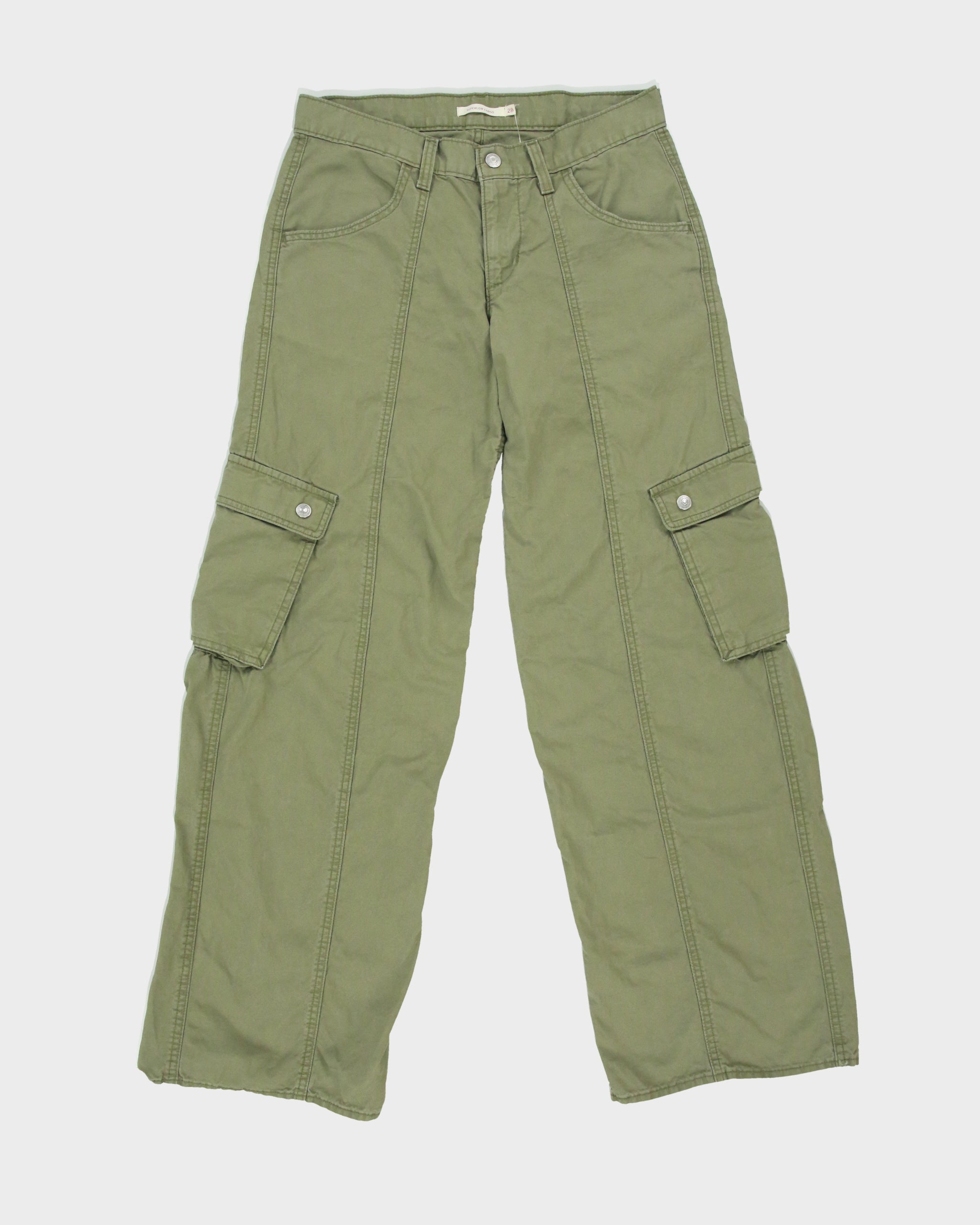 Vintage Y2K 00s Levi's 'Super Low Cargo' Multi Pocket Trousers - W31 L30
