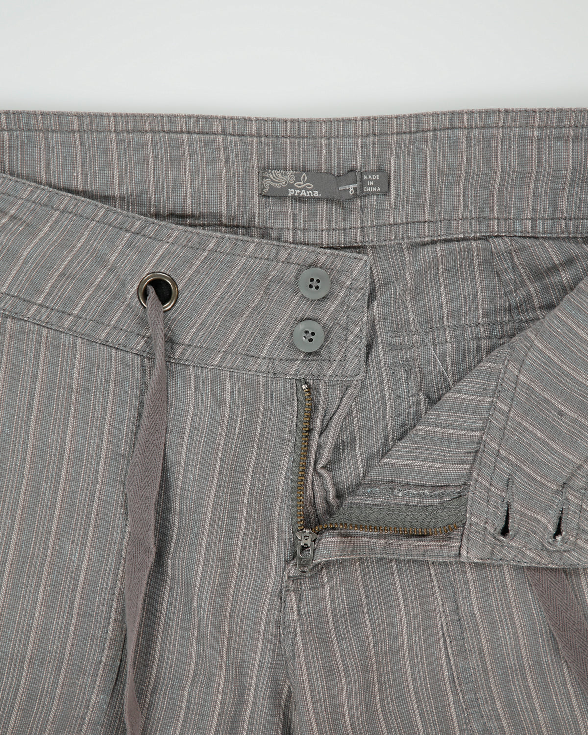 Vintage Y2K 00s Prana Women's Low Rise Striped Relaxed Fit Bootcut Trousers - W32 L32