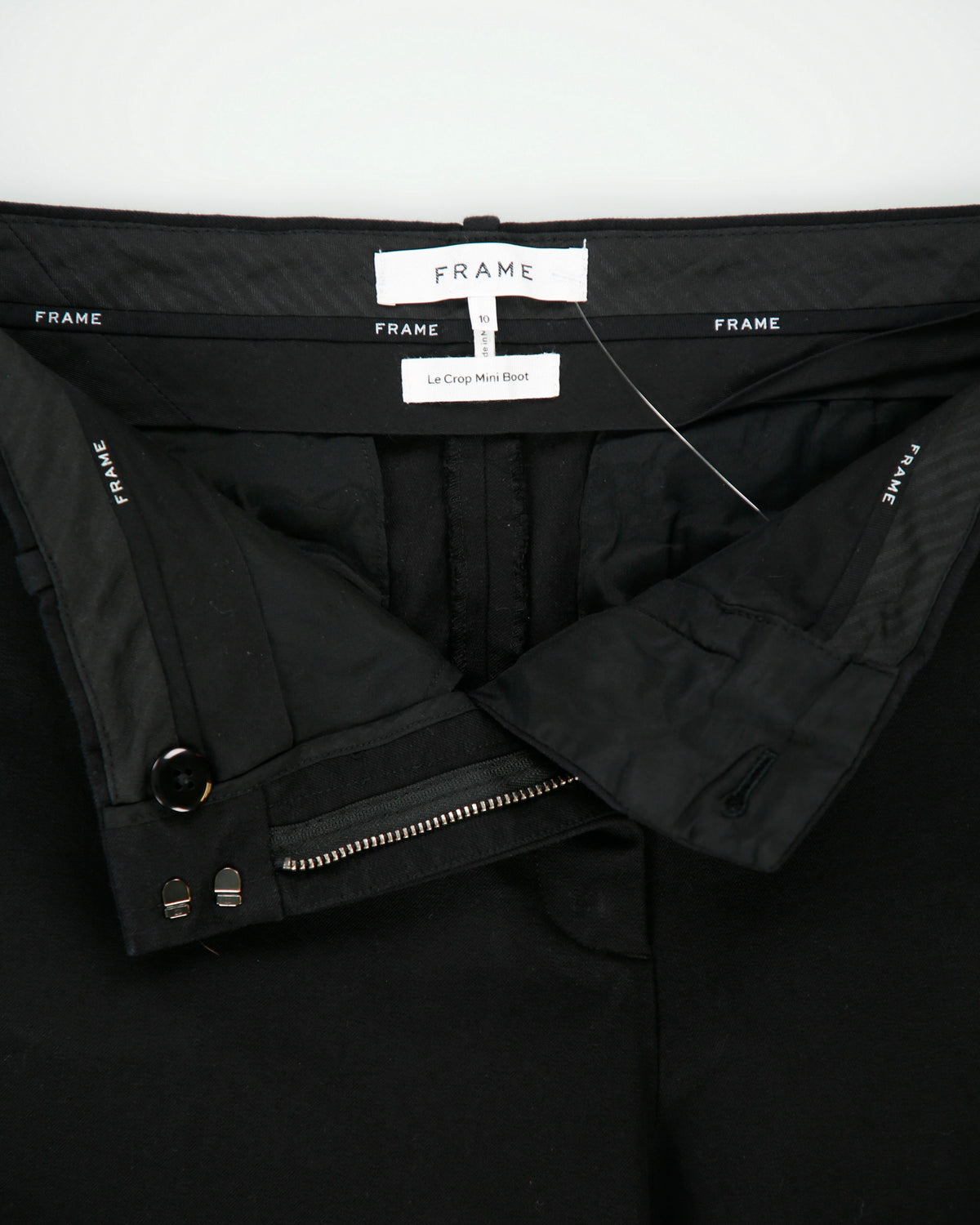 Frame 'Le Crop Mini Boot' Women's Mid Rise Bootcut Trousers - W33 L26