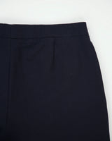 Vintage 1990s Celine Women's Navy Mid Rise Wool Straight Leg Suit Trousers - W32 L32