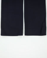 Vintage 1990s Celine Women's Navy Mid Rise Wool Straight Leg Suit Trousers - W32 L32