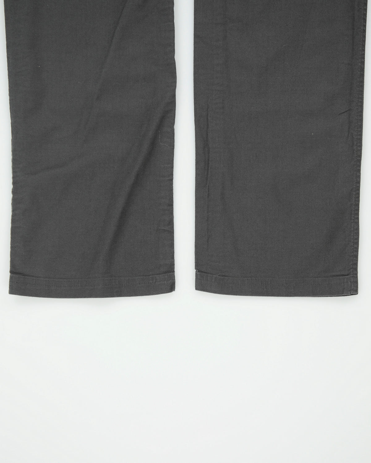 Vintage The North Face Women's Low Rise Charcoal Straight Leg Canvas Denim Trousers - W32 L32