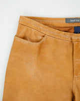 Vintage Y2K 00s Gap Cropped Bootcut Leather Trousers - W28 L27