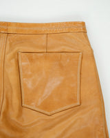 Vintage Y2K 00s Gap Cropped Bootcut Leather Trousers - W28 L27