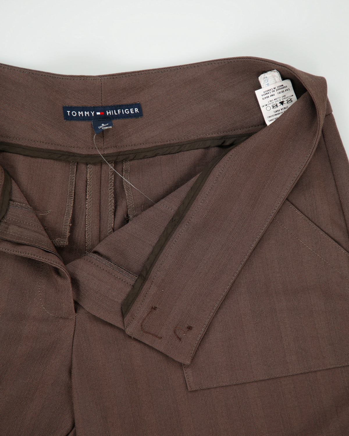 Vintage Y2K 00s Tommy Hilfiger Striped Mid Rise Bootcut Trousers - W32 L32