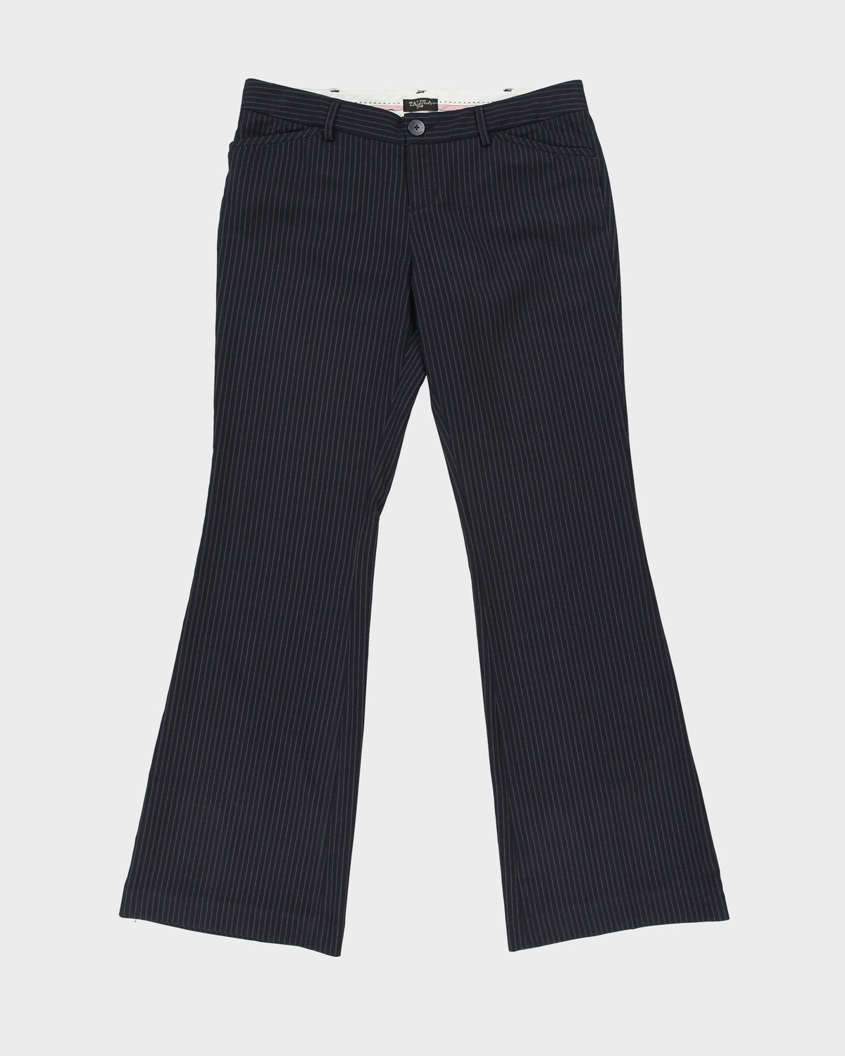 Vintage Y2K 00s Talula Pin Stripe Low Rise Bootcut Trousers - W33 L31