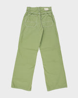 Vintage Y2K Diesel For Females Sage 'Gassy' Mid Rise Contrast Stitch Patch Pocket Wide Leg Bootcut Trousers - W32 L34