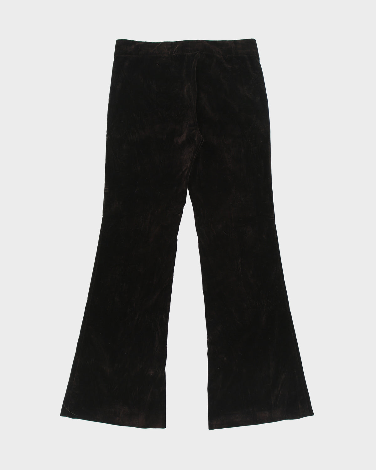 Vintage Y2K 00s Theory Women's Low Rise Velvet Made In USA Flared Trousers - W32 L33