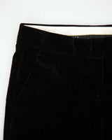 Vintage Y2K 00s Theory Women's Low Rise Velvet Made In USA Flared Trousers - W32 L33
